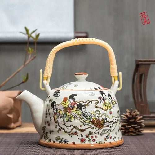 Chinesische Porzellankanne 900ML