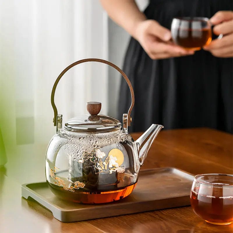 Chinesische Teekanne aus Glas 900ML