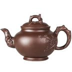 Chinesische Teekanne aus Ton mit Blumenmotiven 500ML