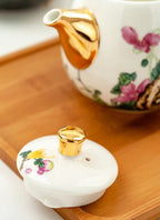 Chinesische Teekanne aus weißem Goldporzellan 450ML