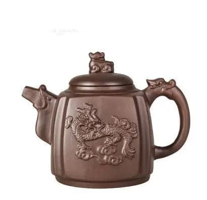 Chinesische Ton-Teekanne mit Drachenmotiven 500ML