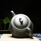 Chinesische Ton-Teekanne mit Schrift 1L