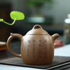 Chinesische Yixing Teekanne aus braunem Ton 350ml