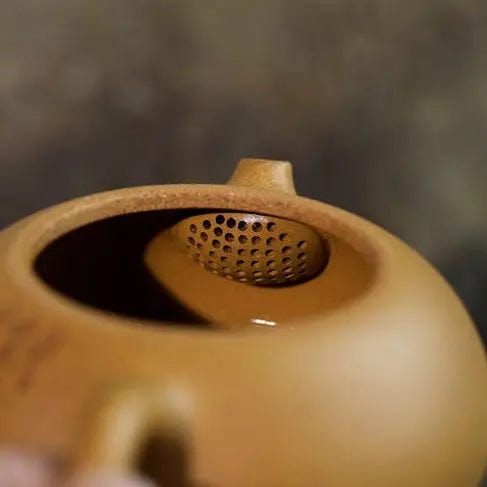 Chinesische Yixing Teekanne Landschaft aus Ton 190 ml