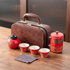 Chinesisches Keramik-Teeset für Reisen