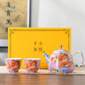 Chinesisches Porzellan-Teeservice mit Drachenmotiven