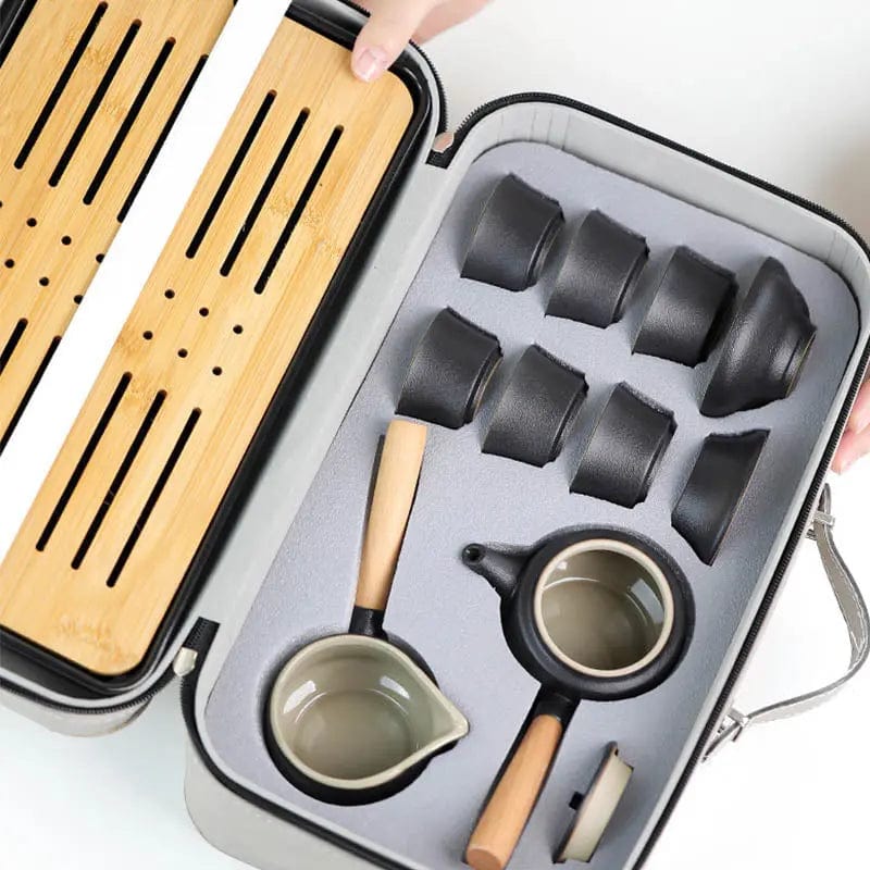 Chinesisches Teeset mit Seitengriff