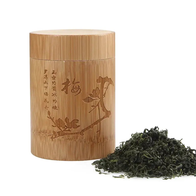 Gravierte Bambus-Teedose – Bild 5