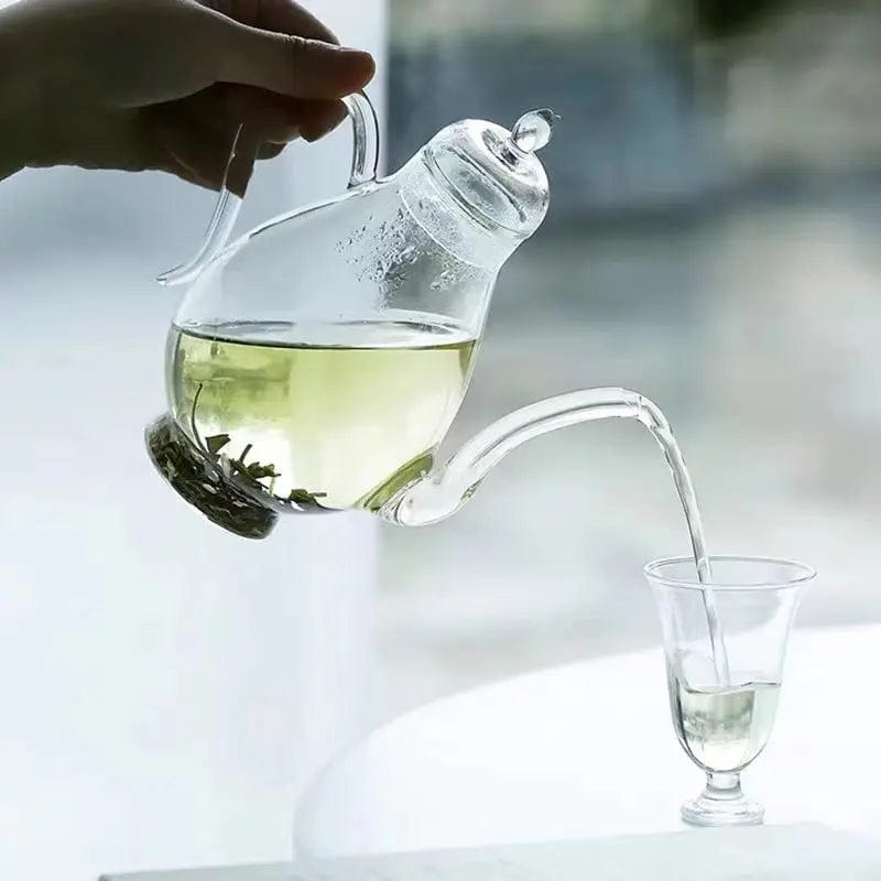 Einfache birnenförmige Glasteekanne 700ml