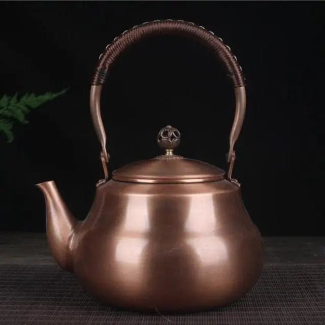 Einfache Chinesische Kupfer-Teekanne 1,6L