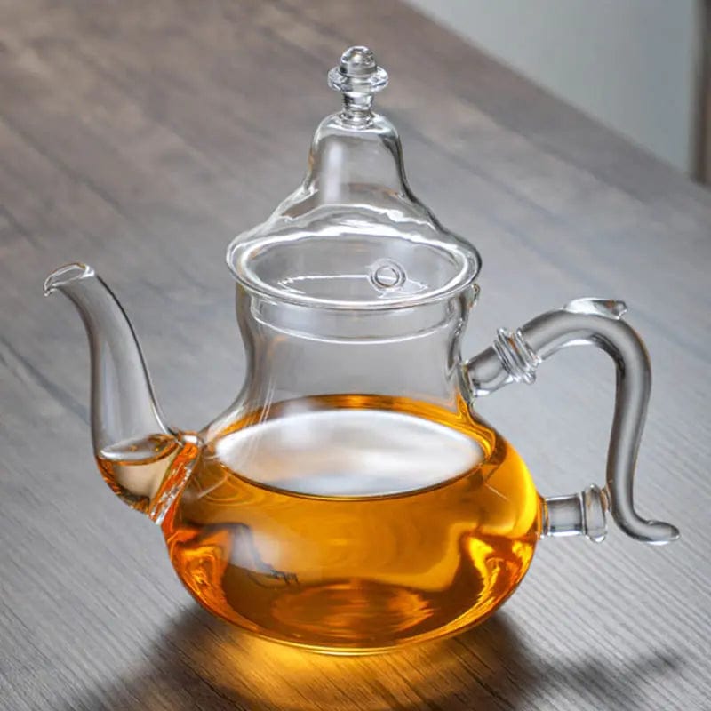 Einfache Marokkanische Teekanne aus Glas 600ML - 1L