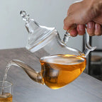 Einfache Marokkanische Teekanne aus Glas 600ML - 1L