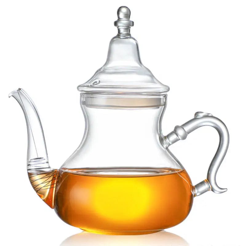 Einfache Marokkanische Teekanne aus Glas 600ML - 1L