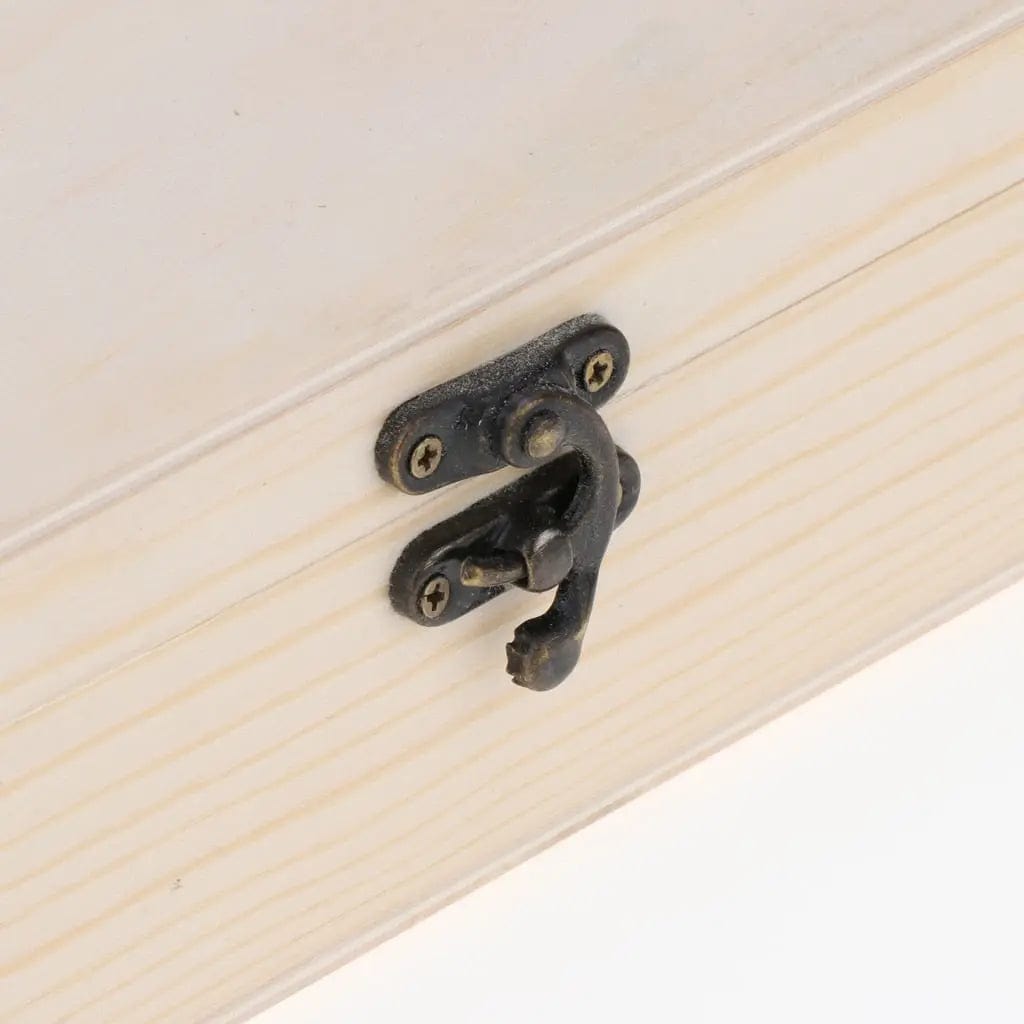 Einfache Teebox aus Holz mit 4 Fächern