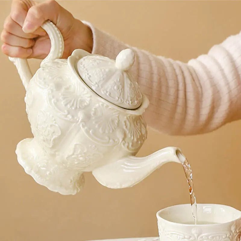Elegante englische Porzellankanne 1L