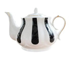 Englische Porzellankanne mit schwarzen Streifen 860ML