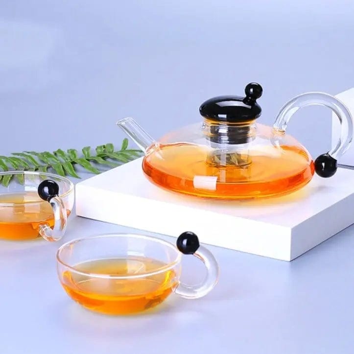 Europäische Glasteekanne mit Infuser 800ML