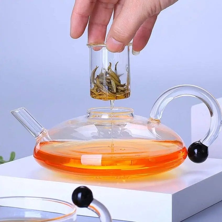Europäische Glasteekanne mit Infuser 800ML