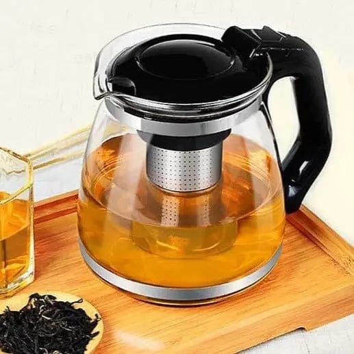 Familiengroße Teekanne aus Glas 1,5L