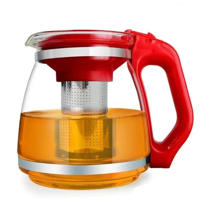 Familiengroße Teekanne aus Glas 1,5L