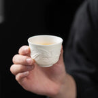 Feine weiße Keramik-Teetasse 50ml