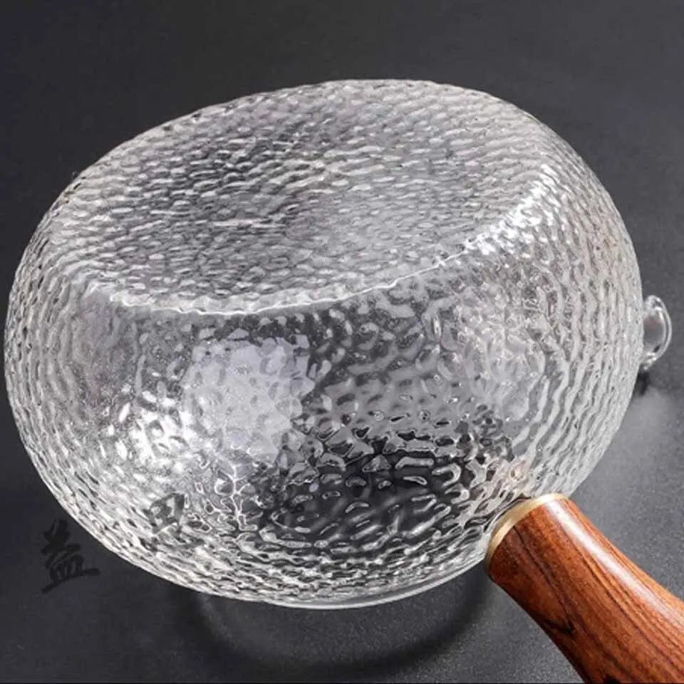 Glasteekanne mit Holzgriff 300ML