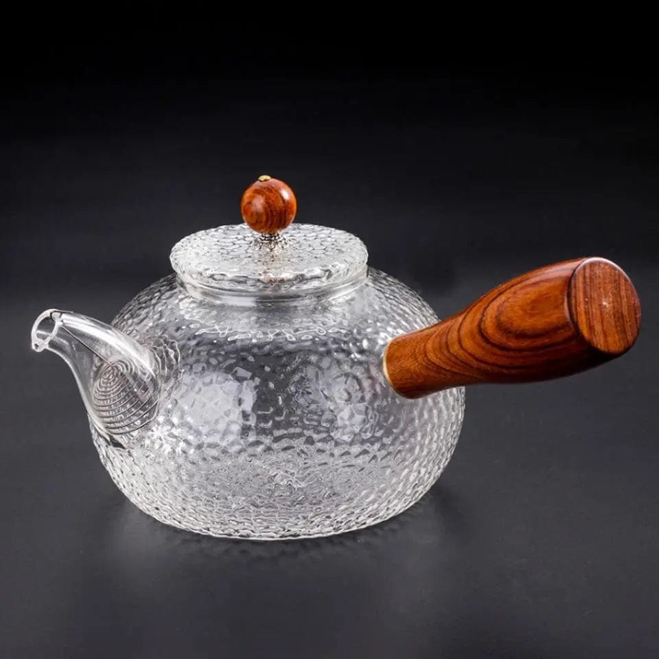 Glasteekanne mit Holzgriff 300ML