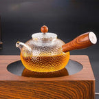 Glasteekanne mit Holzgriff 300ML