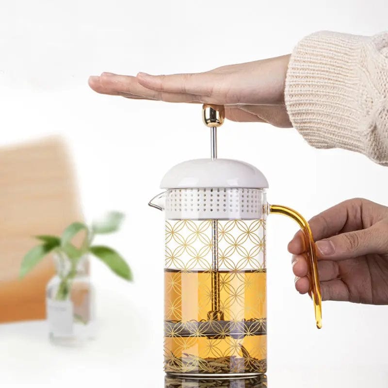 Glasteekanne mit Pressfilter 300ML