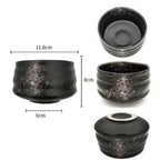 Große schwarze Chawan 550ml – Bild 6