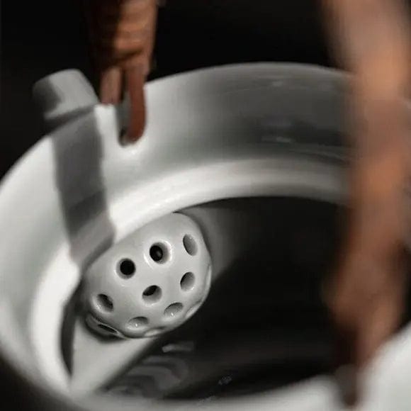 Hochwertige graue Porzellan-Teekanne 200ML