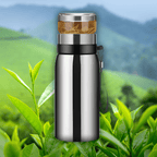 Edelstahl-Thermosflasche mit separatem Teefilter