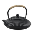 Japanische Flache Gusseisen-Teekanne 800ml