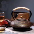 Japanische Gusseisen-Teekanne Goldene Ähren 800ML