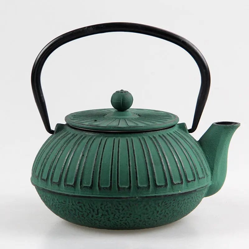 Japanische Gusseisen-Teekanne mit Rechteckmustern 600 ml