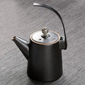 Japanische Hochdesign-Keramik-Teekanne Schwarz 300ML