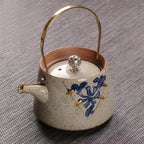 Japanische Keramik-Teekanne Beige Design 210 ml