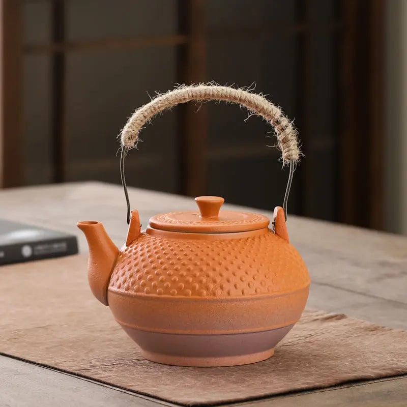 Japanische Keramik-Teekanne Orange 600ml