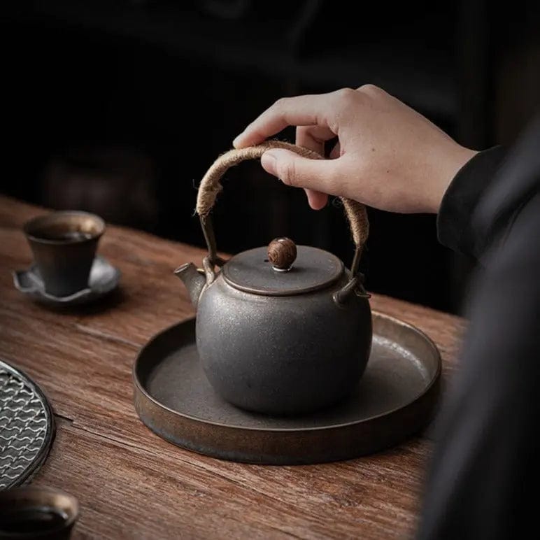 Japanische Keramik-Teekanne Vintage-Charme 475ml