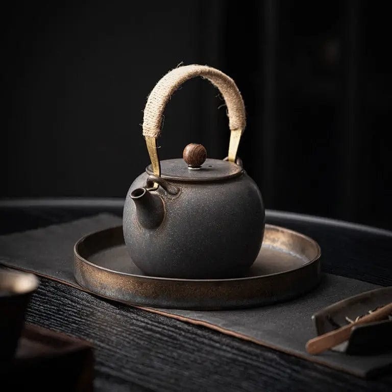 Japanische Keramik-Teekanne Vintage-Charme 475ml
