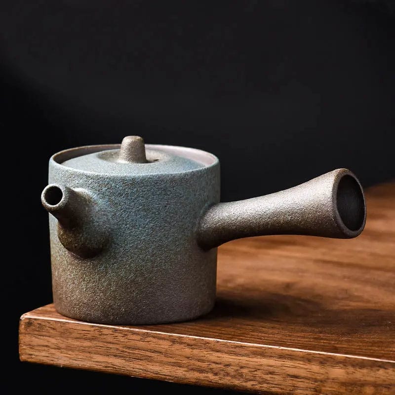 Japanische Kyusu Teekanne aus Keramik im Vintage-Stil 160ML