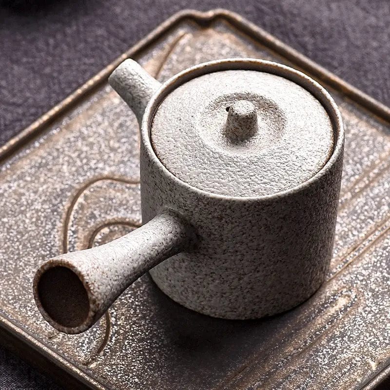 Japanische Kyusu Teekanne aus Keramik im Vintage-Stil 160ML