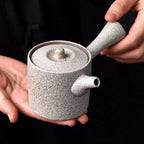 Japanische Kyusu Teekanne aus Keramik im Vintage-Stil 160ML