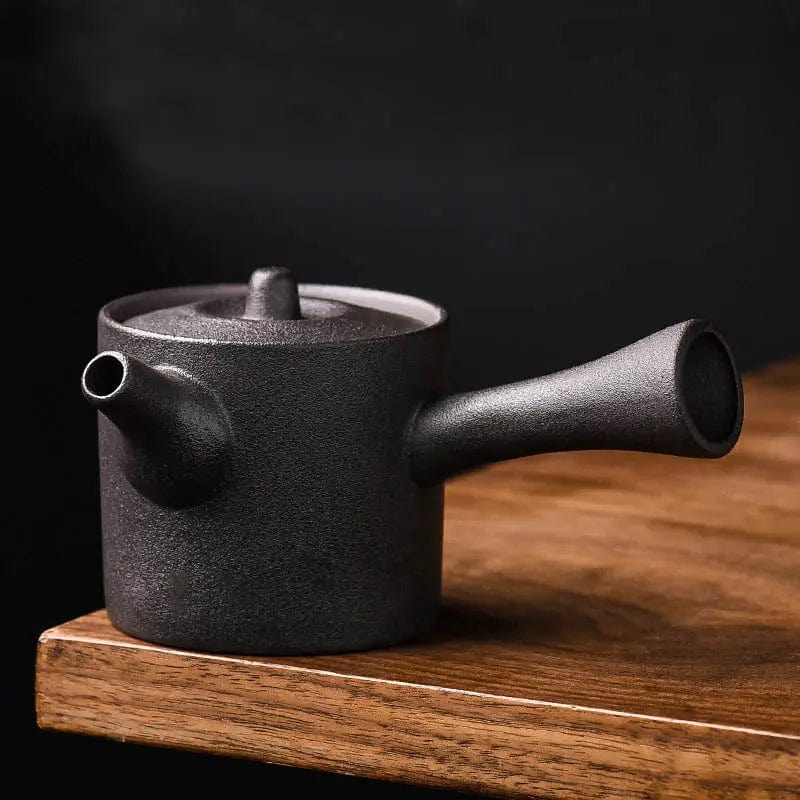 Japanische Kyusu Teekanne aus Keramik im Vintage-Stil 160ML