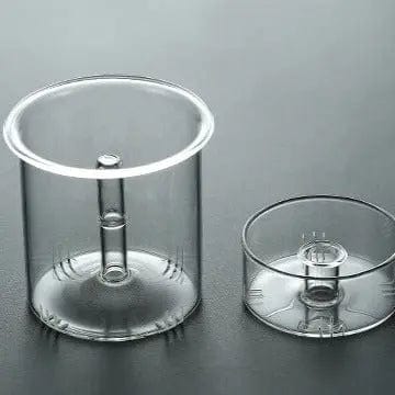 Japanische Teekanne aus Glas mit quadratischem Holzgriff 1,2L
