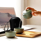 Japanische Tragbare Keramik-Teekanne 180ML