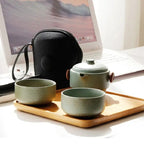 Japanische Tragbare Keramik-Teekanne 180ML
