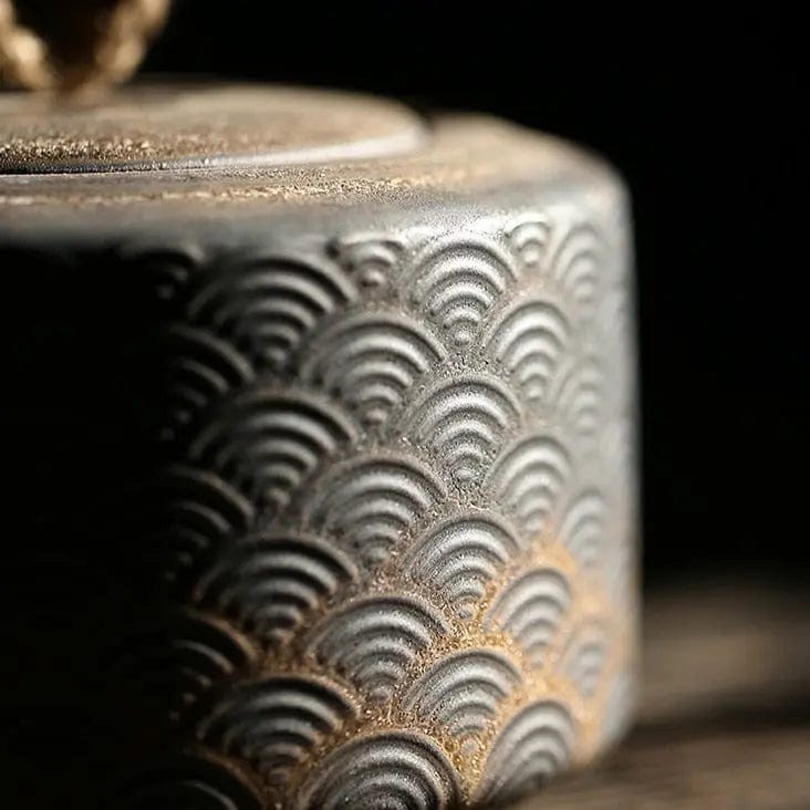 Japanische Vintage Teedose aus Keramik 500ml