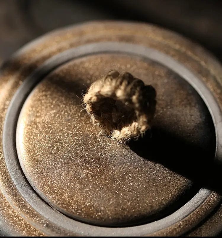 Japanische Vintage Teedose aus Keramik 500ml