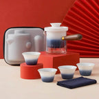 Japanisches Kyusu-Teeset aus Keramik